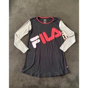 Fila night gown/ sleepwear long sleeve size small